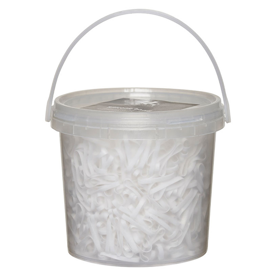 Gummistrikker Silikon 1500st HG Hvit