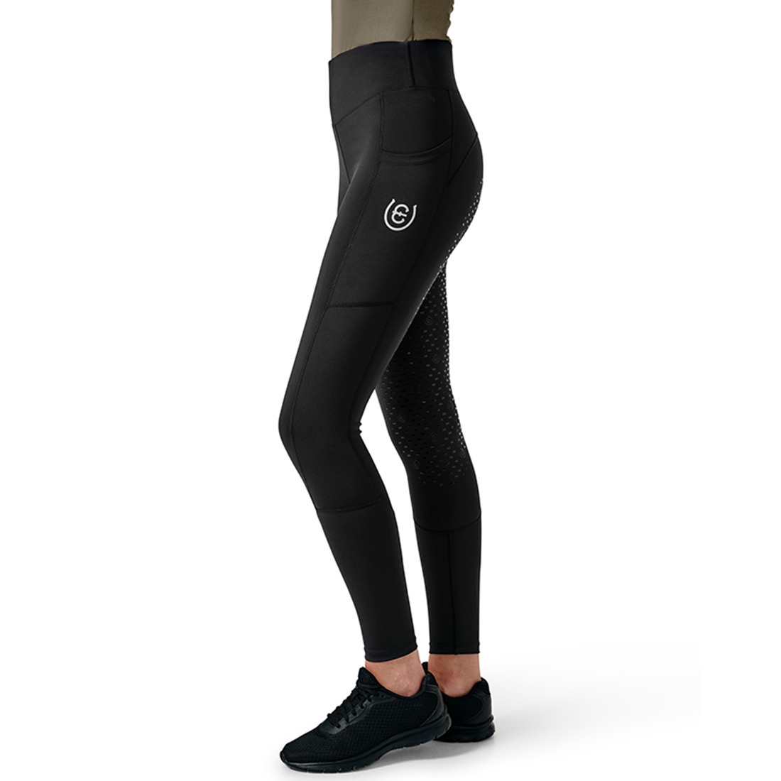 Ridetights ES Dressage Movement Full Grip All Black