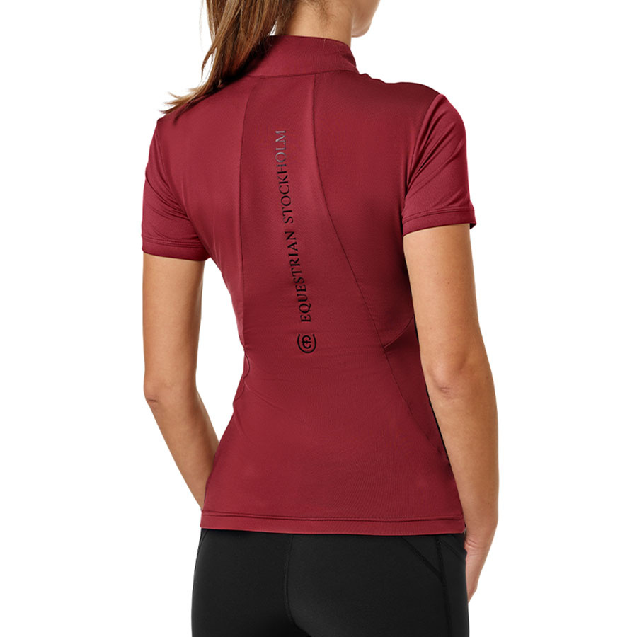 Treningstopp ES UV Protection Short Sleeve Bordeaux