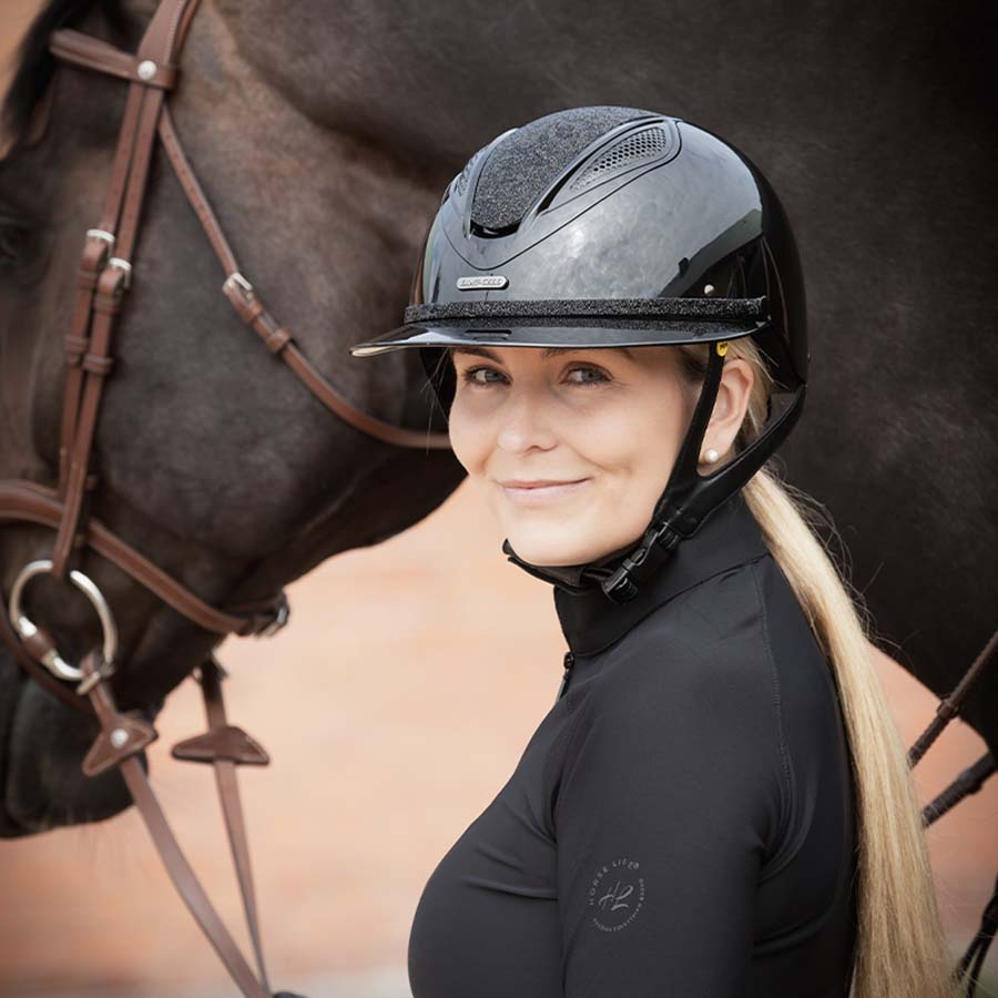 Ridehjelm MIPS Amelia Wide Peak Svart