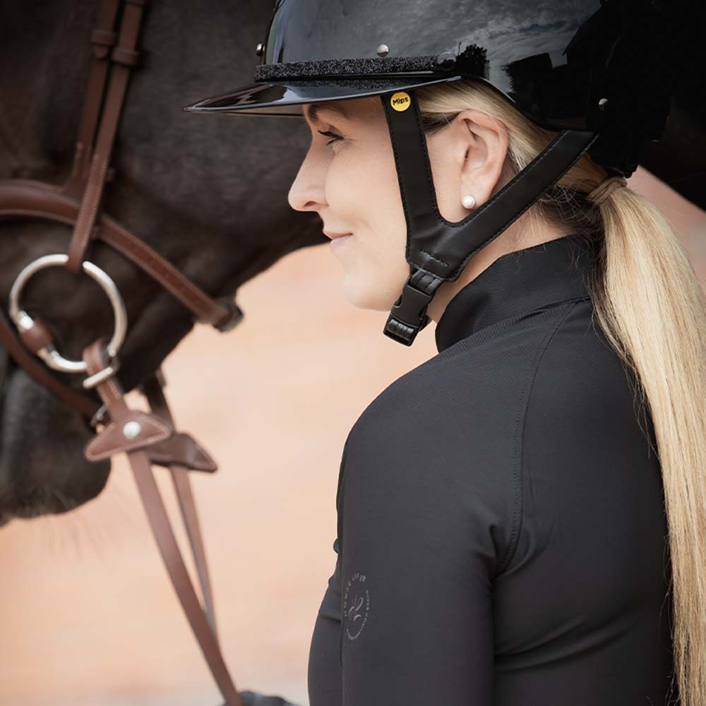 Ridehjelm MIPS Amelia Wide Peak Svart