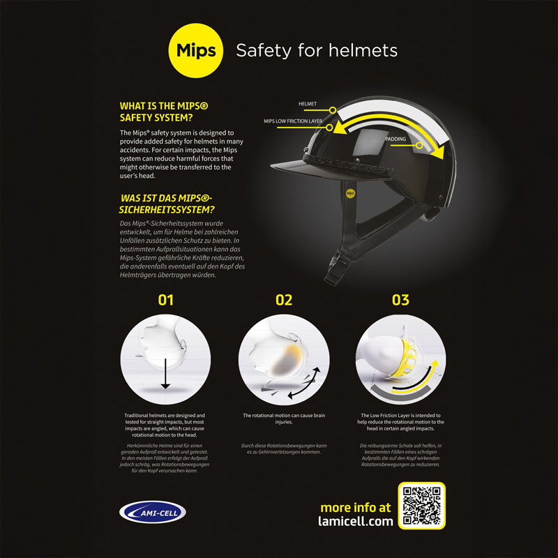 Ridehjelm MIPS Amelia Wide Peak Svart