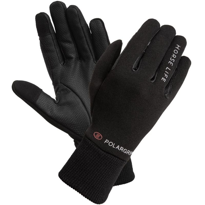Vinterridehansker Polargrip Svart