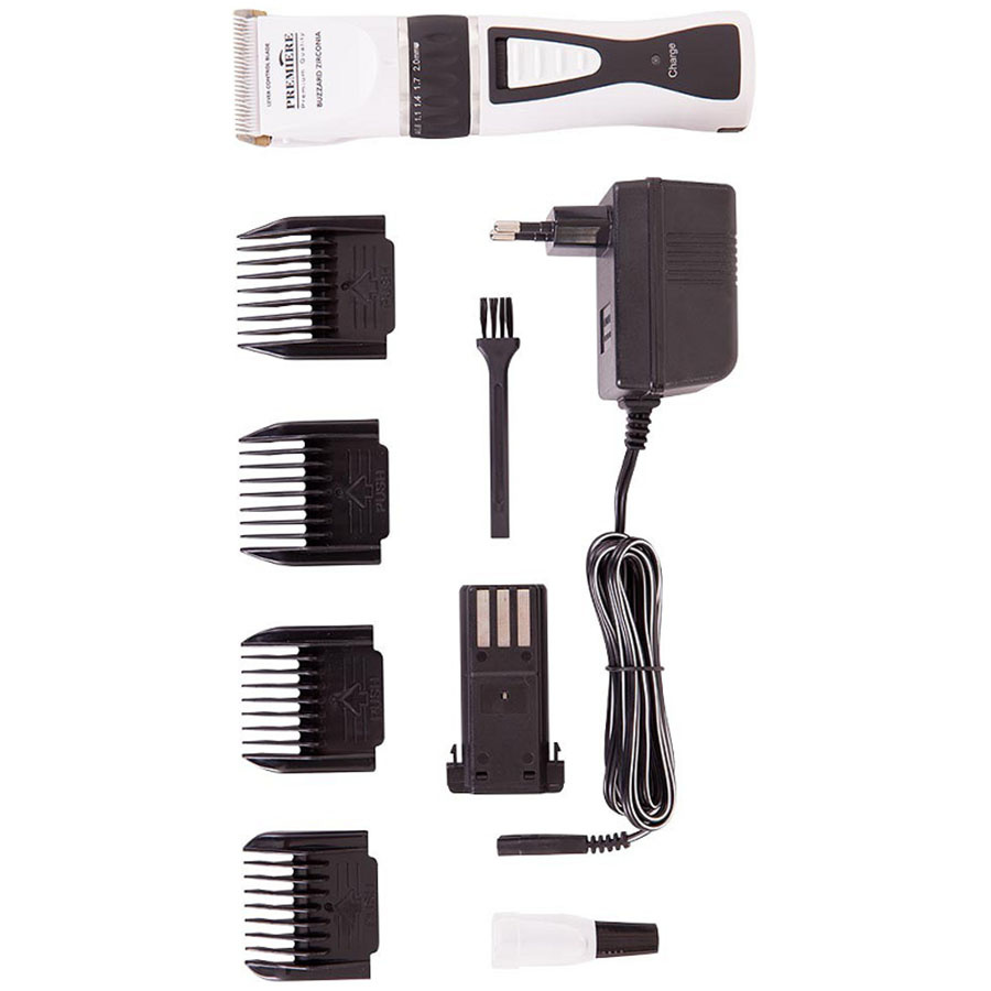 Trådløs Trimmer Buzzard Zirconia Svart/Hvit