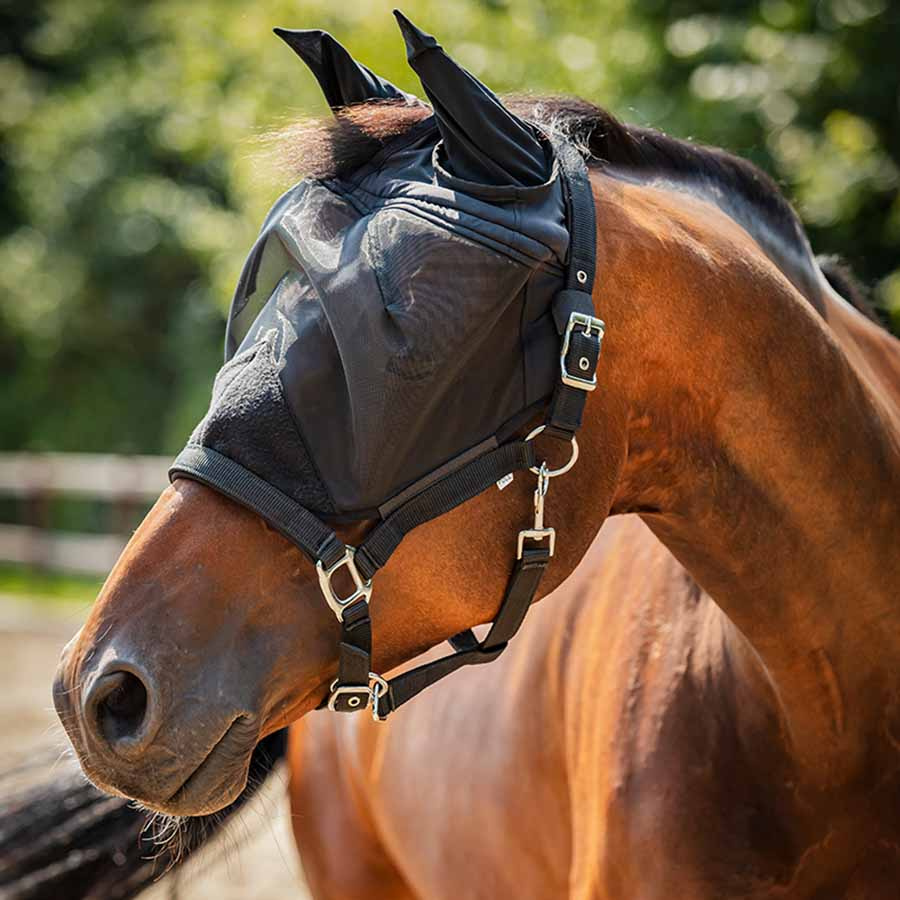 Grime med fluemaske HG Svart