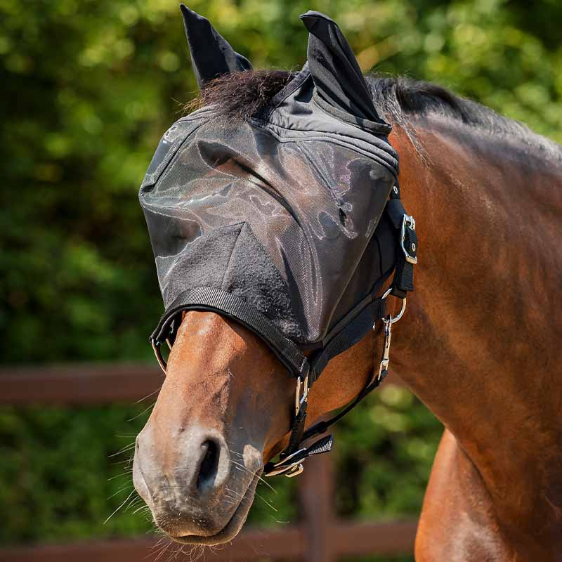 Grime med fluemaske HG Svart