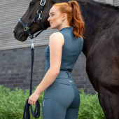 Ridetopp Tank Half Zip Classic Sports Grønn Ridetopp Tank Half Zip Classic Sports Grønn