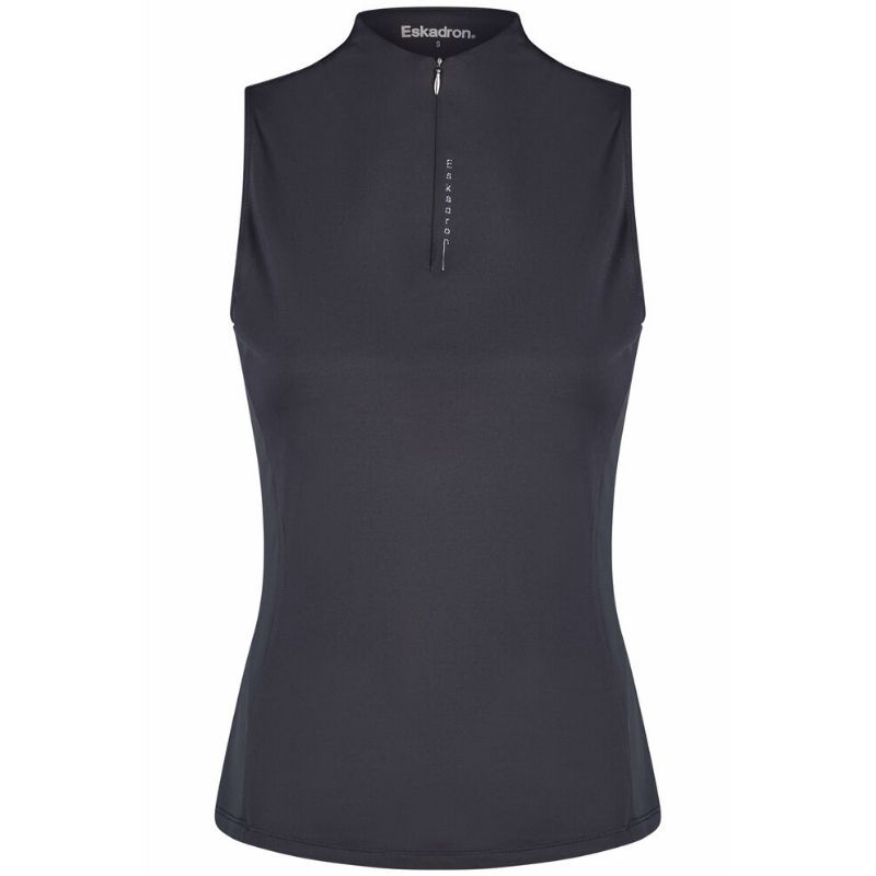 Ridetopp Tank Half Zip Classic Sports Marineblå