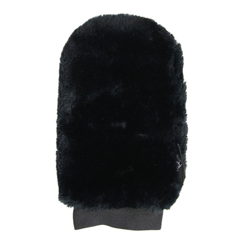 Groominghandske Sheepskin Svart