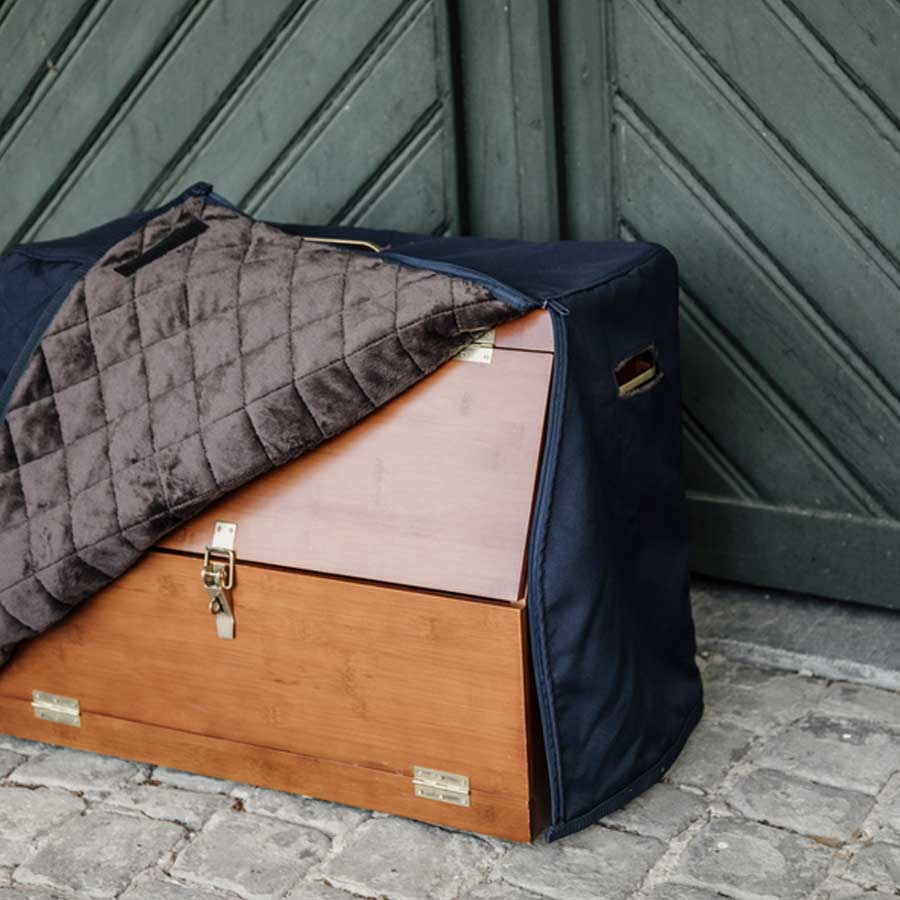 Trekk til striglekasse Show Grooming Marineblå