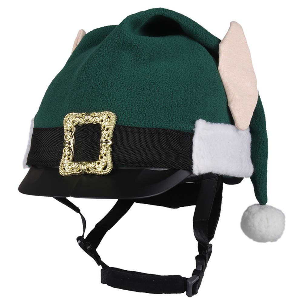 Hjelmoverdrag Christmas Elf Grønn