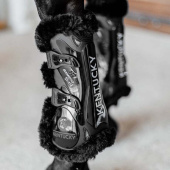 Senebeskyttere Vegan Sheepskin Bamboo Elastic Svart/Svart Senebeskyttere Vegan Sheepskin Bamboo Elastic Svart/Svart