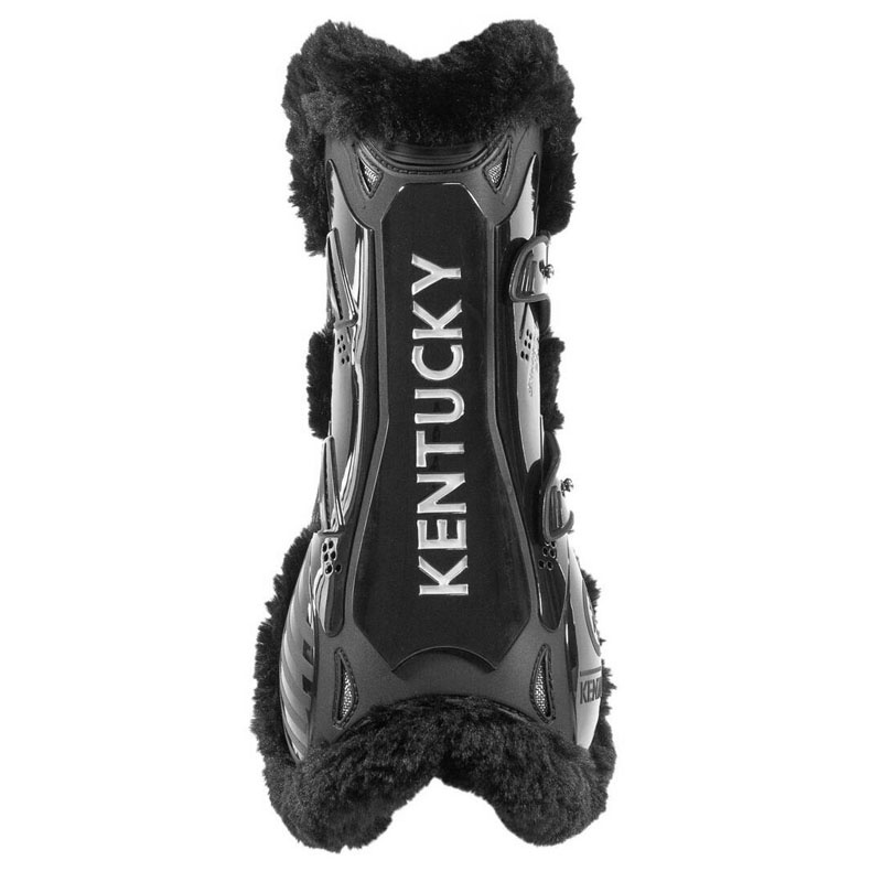 Senebeskyttere Vegan Sheepskin Bamboo Elastic Svart/Svart