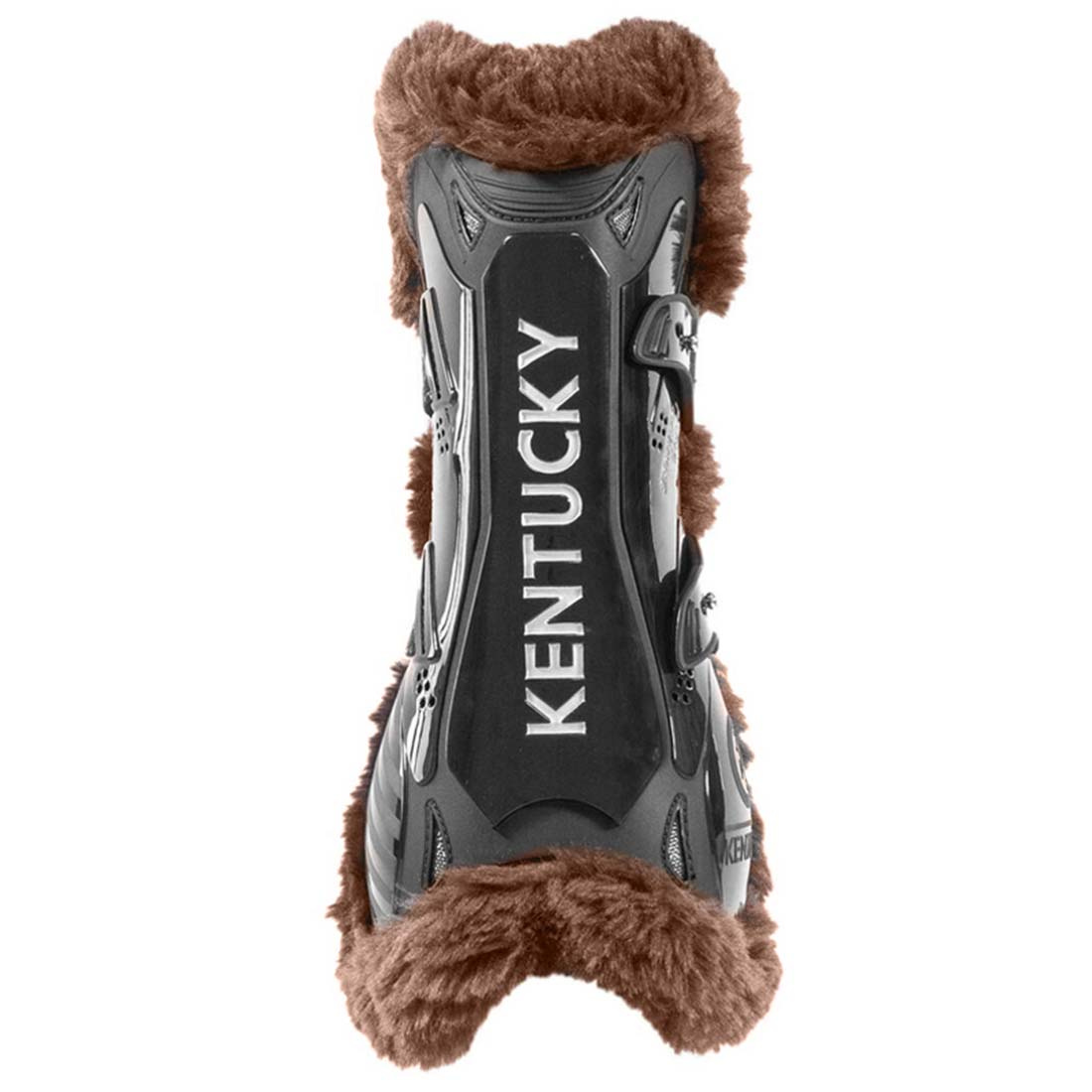 Senebeskyttere Vegan Sheepskin Bamboo Elastic Svart/Brun