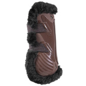 Senebeskyttere Vegan Sheepskin Bamboo Elastic Brun/Svart Senebeskyttere Vegan Sheepskin Bamboo Elastic Brun/Svart