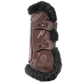 Senebeskyttere Vegan Sheepskin Bamboo Elastic Brun/Svart Senebeskyttere Vegan Sheepskin Bamboo Elastic Brun/Svart