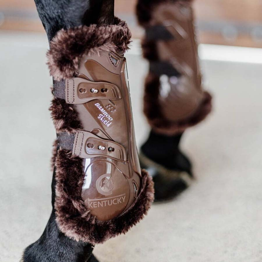 Senebeskyttere Vegan Sheepskin Bamboo Elastic Brun/Brun