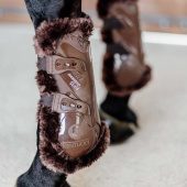 Senebeskyttere Vegan Sheepskin Bamboo Elastic Brun/Brun Senebeskyttere Vegan Sheepskin Bamboo Elastic Brun/Brun