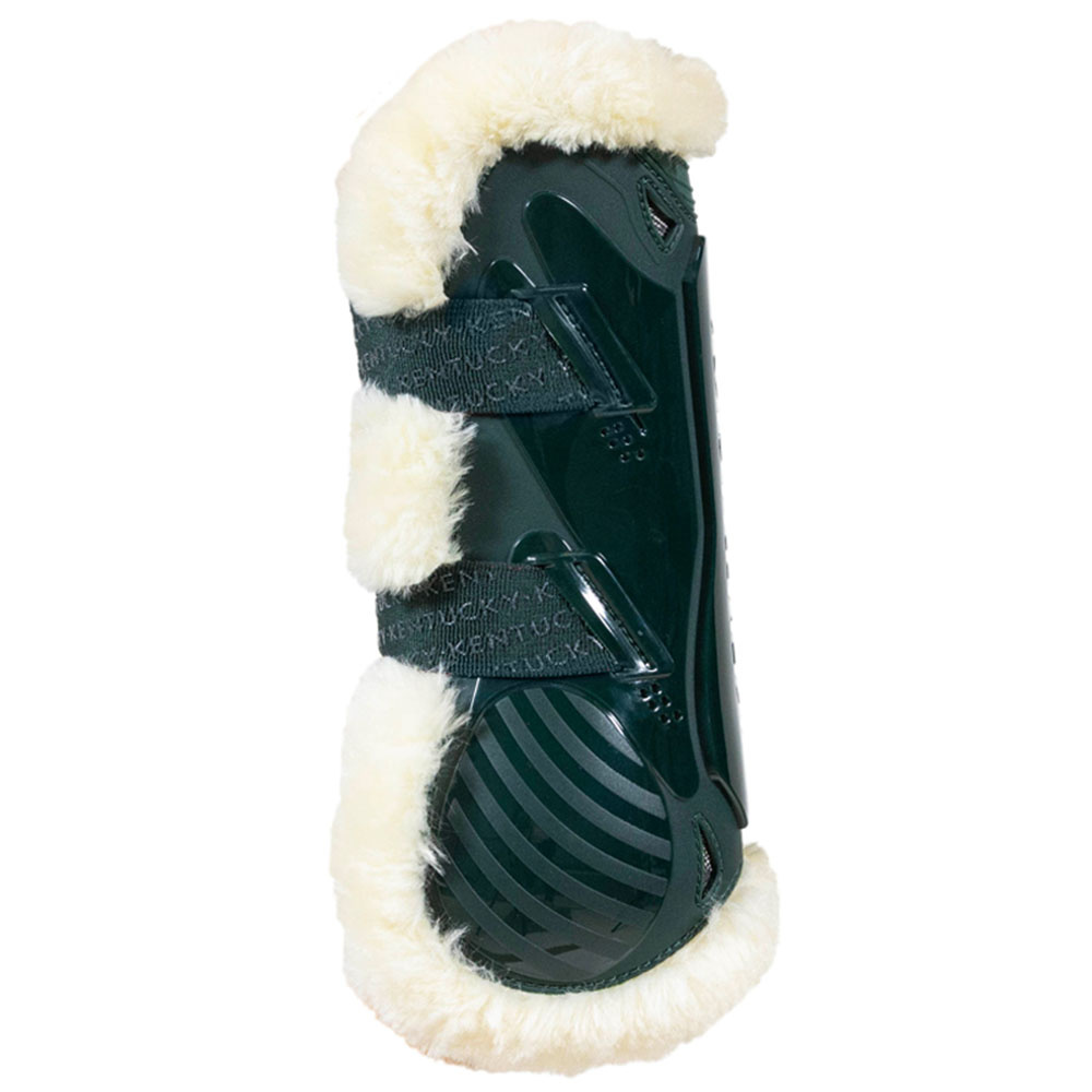 Senebeskyttere Vegan Sheepskin Bamboo Elastic Mørkegrønn