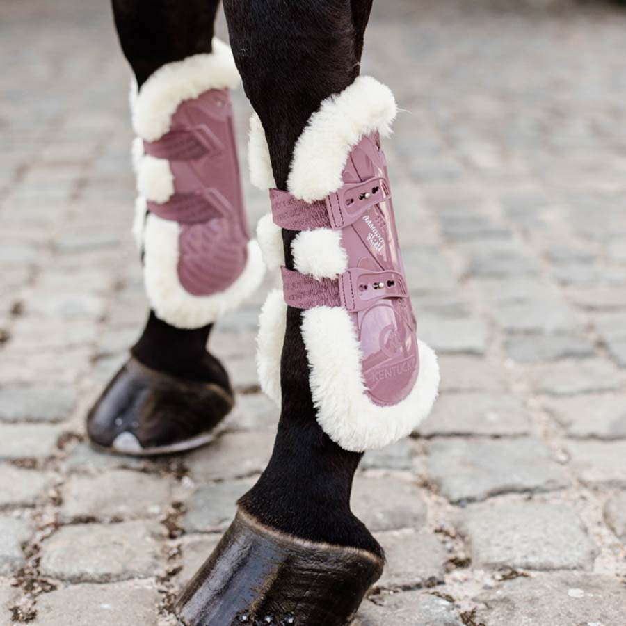 Senebeskyttere Vegan Sheepskin Bamboo Elastic Gammelrosa