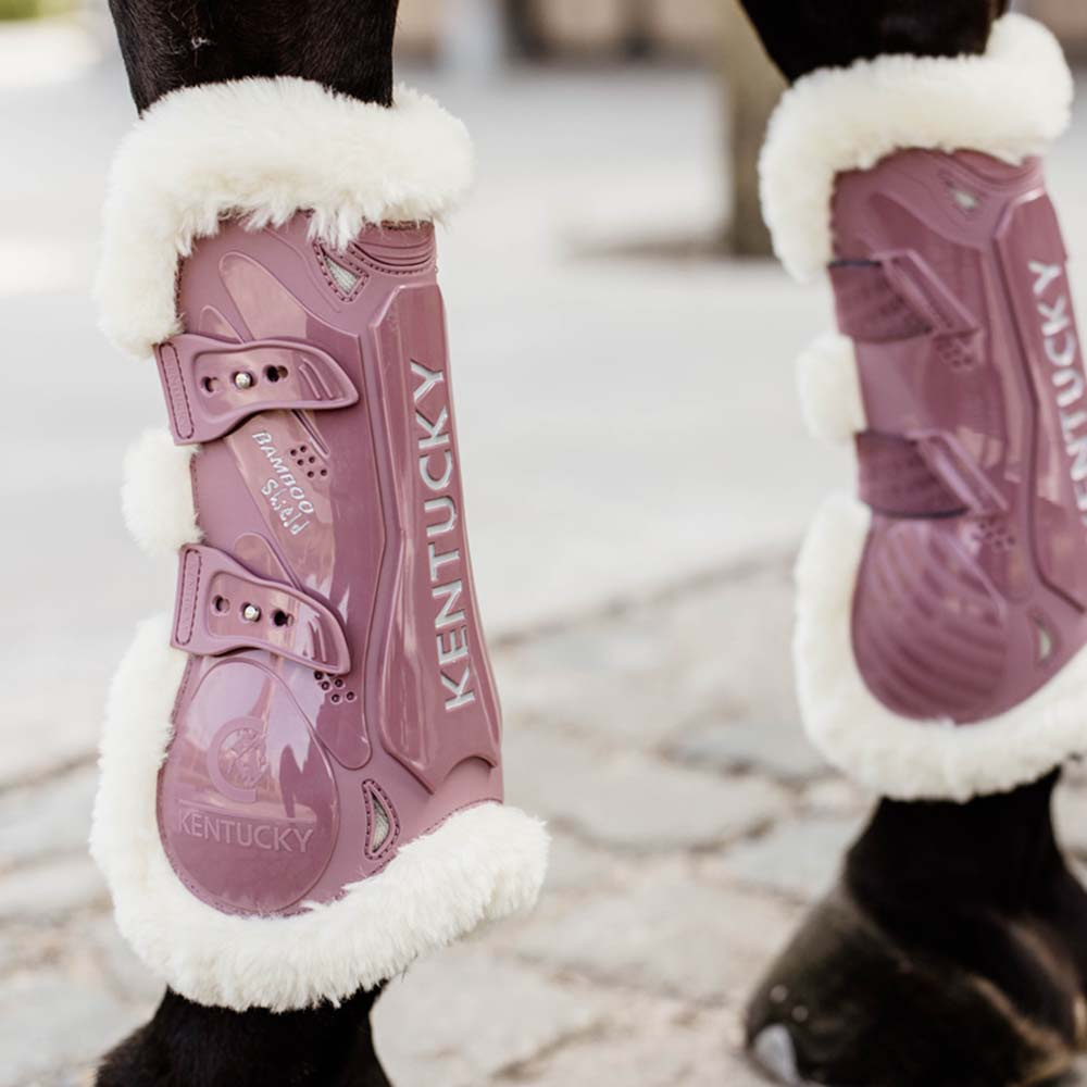 Senebeskyttere Vegan Sheepskin Bamboo Elastic Gammelrosa