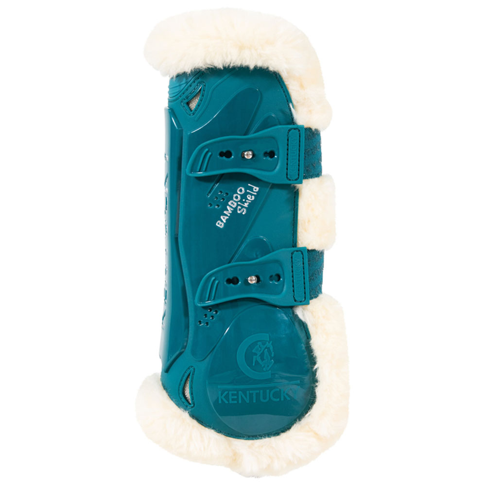 Senebeskyttere Vegan Sheepskin Bamboo Elastic Smaragdgrønn