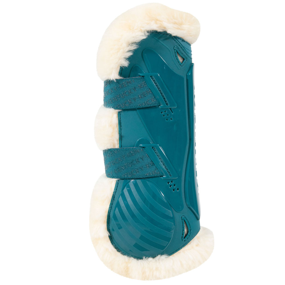 Senebeskyttere Vegan Sheepskin Bamboo Elastic Smaragdgrønn