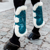 Senebeskyttere Vegan Sheepskin Bamboo Elastic Smaragdgrønn Senebeskyttere Vegan Sheepskin Bamboo Elastic Smaragdgrønn