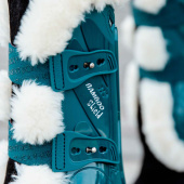 Senebeskyttere Vegan Sheepskin Bamboo Elastic Smaragdgrønn Senebeskyttere Vegan Sheepskin Bamboo Elastic Smaragdgrønn