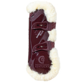 Senebeskyttere Vegan Sheepskin Bamboo Elastic Vinrød Senebeskyttere Vegan Sheepskin Bamboo Elastic Vinrød