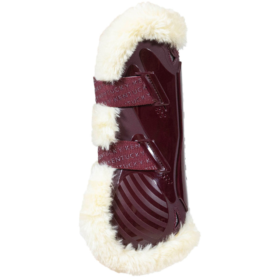 Senebeskyttere Vegan Sheepskin Bamboo Elastic Vinrød