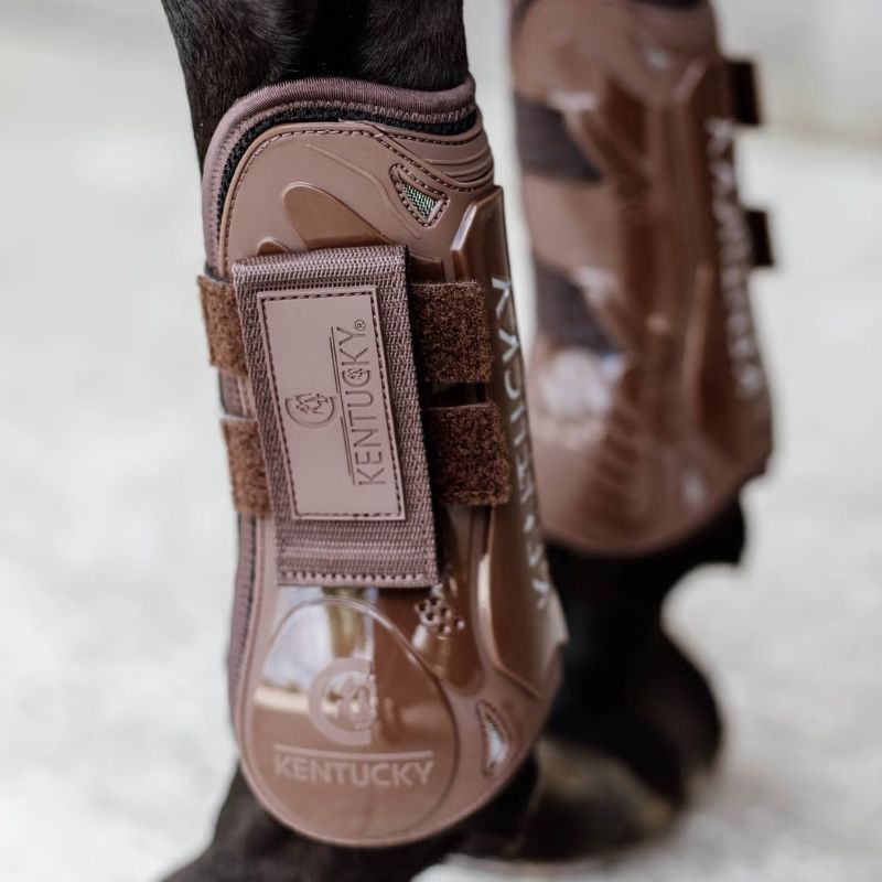Senebeskyttere Velcro Brun