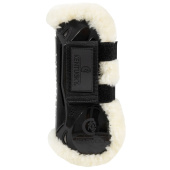 Senebeskyttere Vegan Sheepskin Velcro Svart Senebeskyttere Vegan Sheepskin Velcro Svart