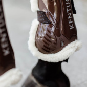 Senebeskyttere Vegan Sheepskin Velcro Brun Senebeskyttere Vegan Sheepskin Velcro Brun