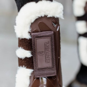 Senebeskyttere Vegan Sheepskin Velcro Brun Senebeskyttere Vegan Sheepskin Velcro Brun