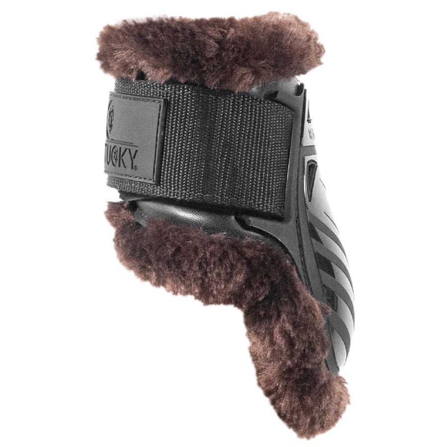 Stryksokker Young Vegan Sheepskin Svart/Brun