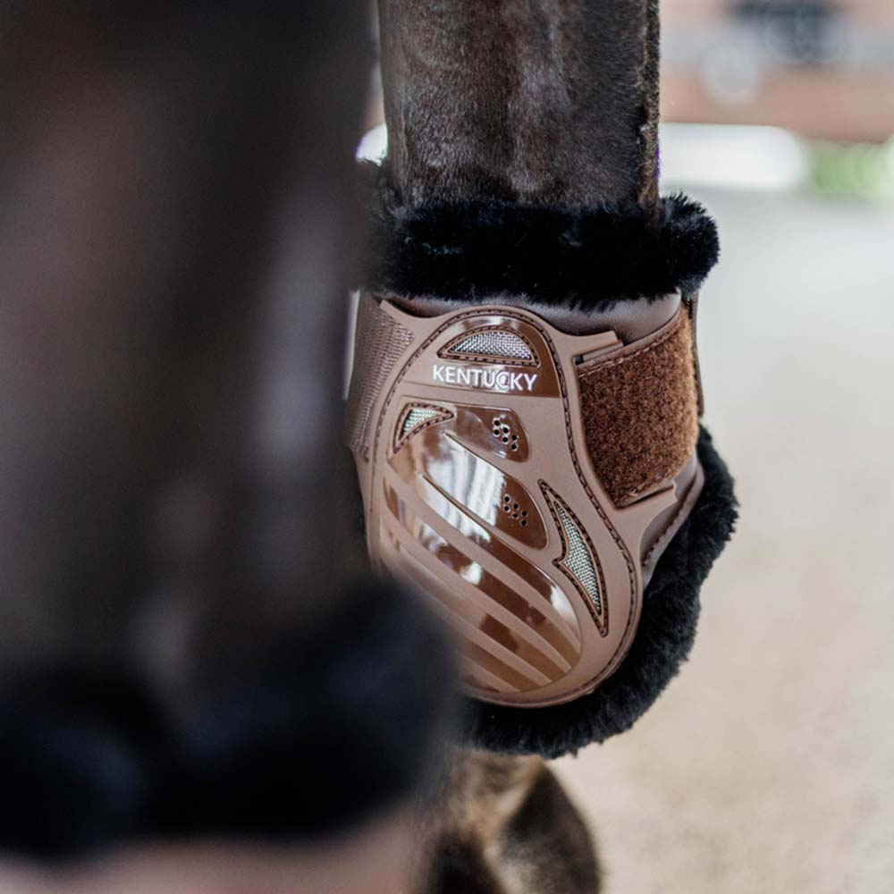 Stryksokker Young Vegan Sheepskin Brun/Svart