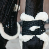 Stryksokker Elastic Vegan Sheepskin Svart Stryksokker Elastic Vegan Sheepskin Svart