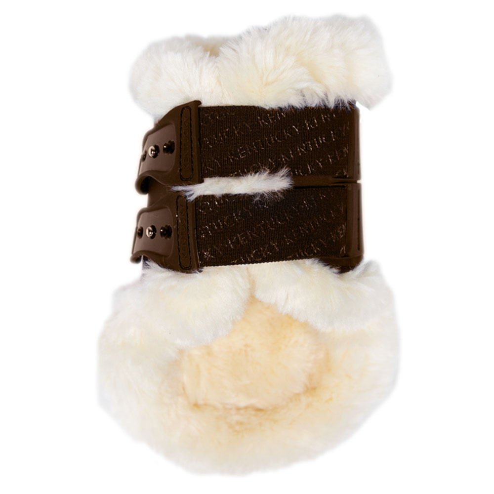 Stryksokker Elastic Vegan Sheepskin Brun