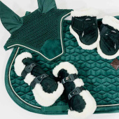 Stryksokker Young Vegan Sheepskin Velvet Mørkegrønn Stryksokker Young Vegan Sheepskin Velvet Mørkegrønn