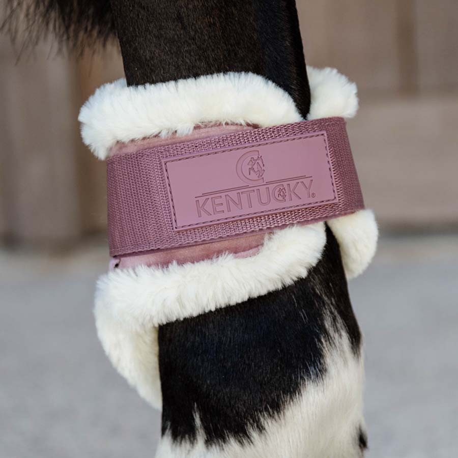 Stryksokker Young Vegan Sheepskin Velvet Gammelrosa