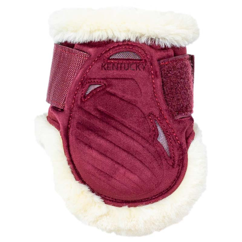 Stryksokker Young Vegan Sheepskin Velvet Vinrød