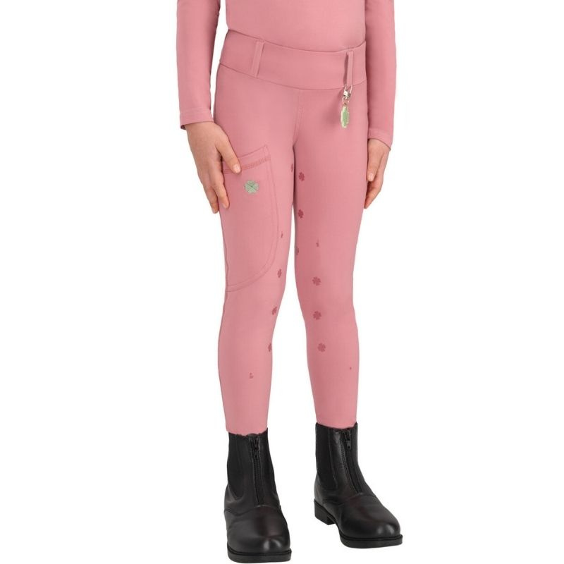 Ridetights Barn/Junior Lucky Start Full Grip Rosa