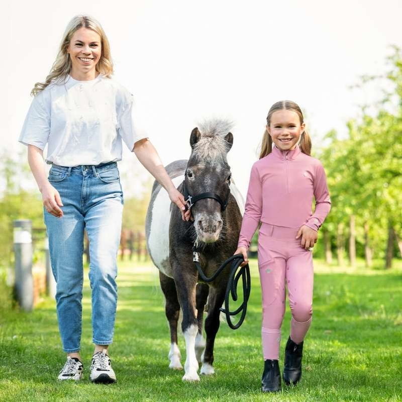 Ridetights Barn/Junior Lucky Start Full Grip Rosa