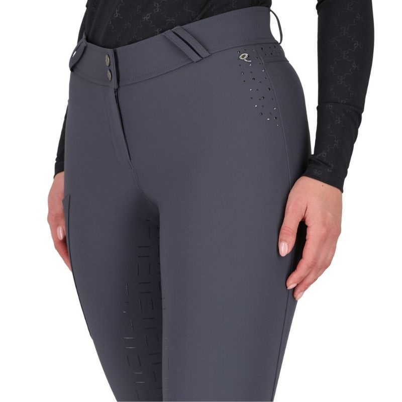 Ridebukse Livora Full Grip Grå