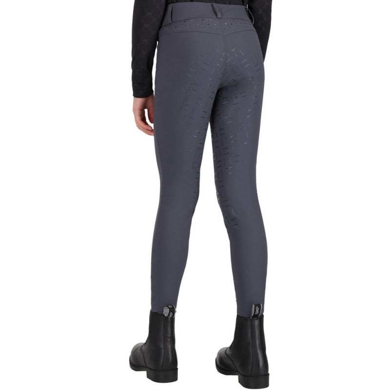 Ridebukse Barn/Junior Livora Full Grip Grå