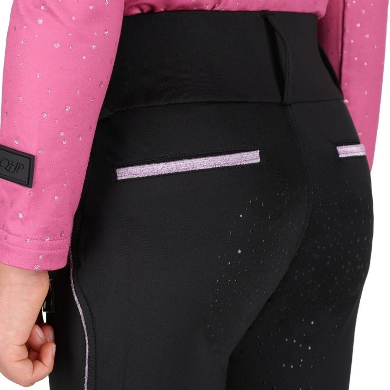 Vinterridetights Barn/Junior Isalyn Full Grip Svart