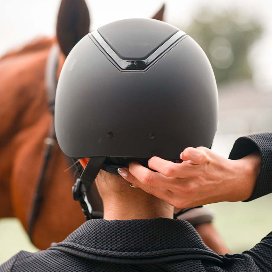 Ridehjelm Kylo Matte Solskjerm Svart/Svart