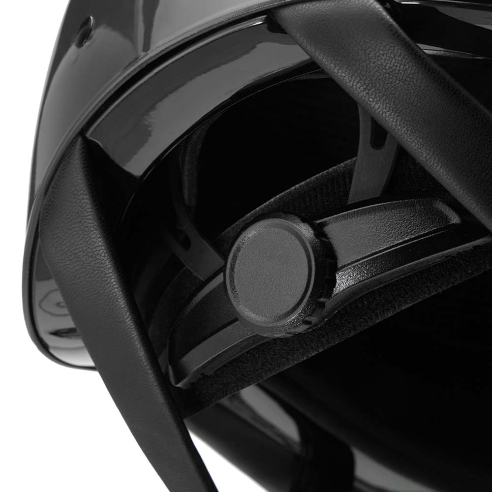 Ridehjelm Kylo Gloss Glitter Solskjerm Svart/Roségull