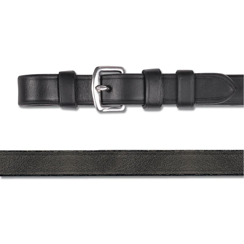 Kandartøyler Leather 12mm Buckles Svart